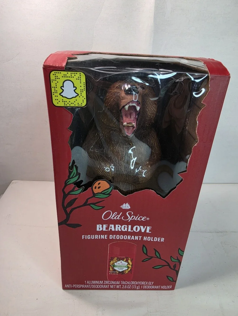 Old Spice Collectible Bearglove Figurine Deodorant Holder w/Deoderant (NEW).